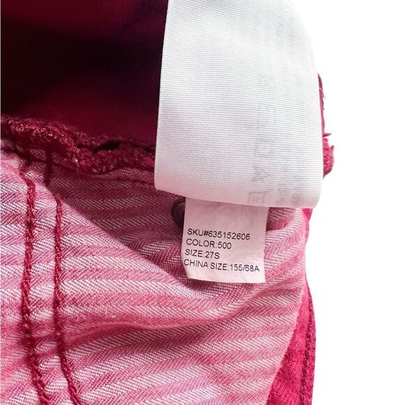 Abercrombie Red A&F Mom Jeans Relaxed Tapered Leg Size 4 Short - Picture 8 of 8